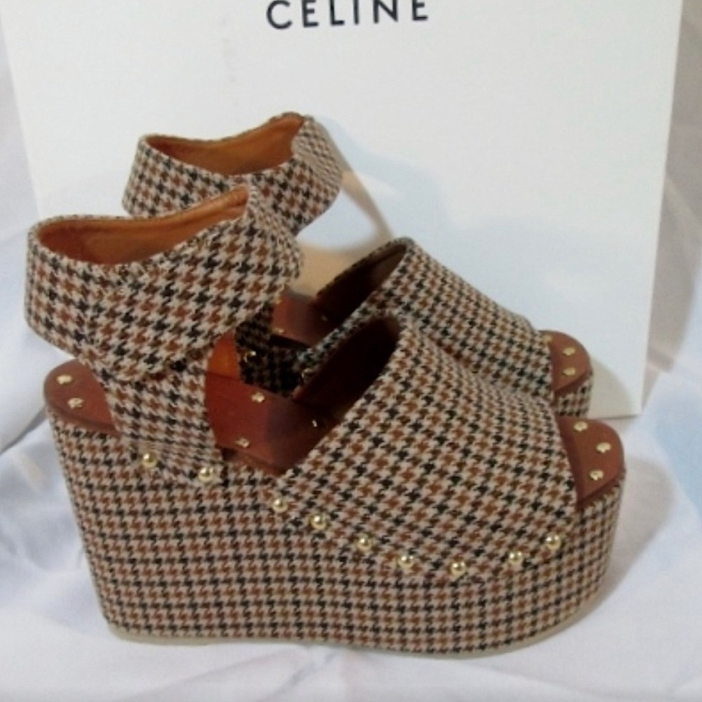 NEW CELINE PARIS ITALY CLOG Sandal Shoe Houndstoot